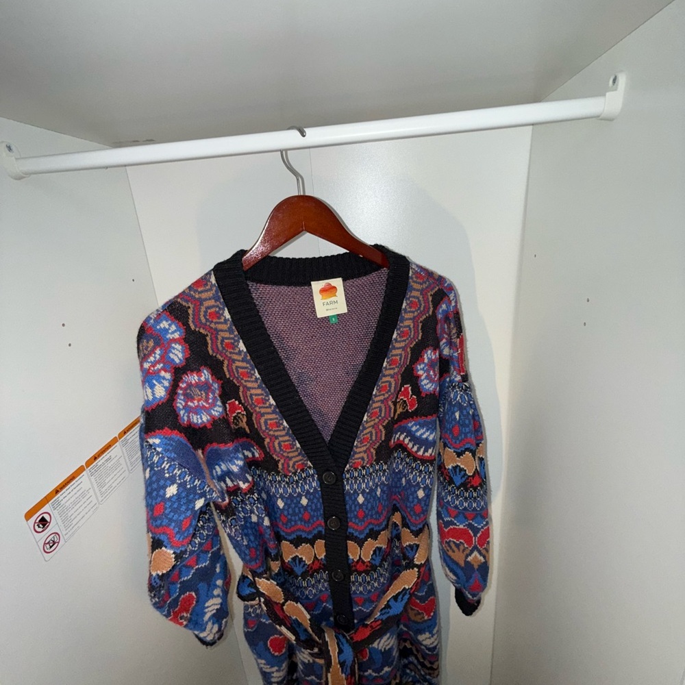 Farm Rio Multicolor Patterned Cardigan - Picture 11 of 14